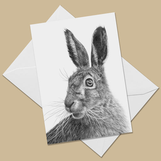 European Brown Hare Greeting Card (Lepus Europaeus)