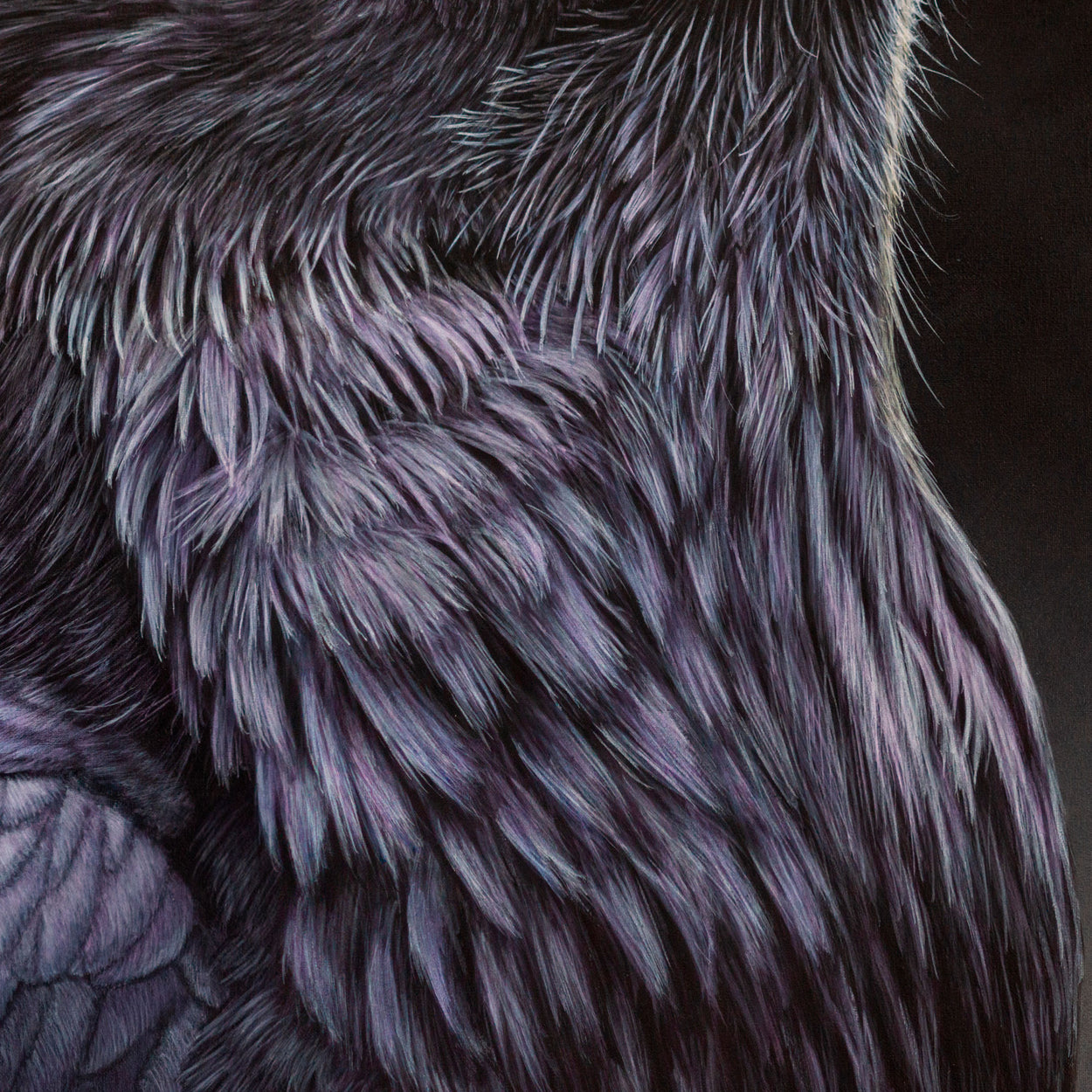 Raven painting close-up 3
