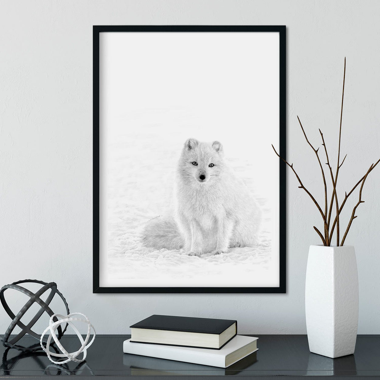 Arctic Fox Wall Art Frame - The Thriving Wild