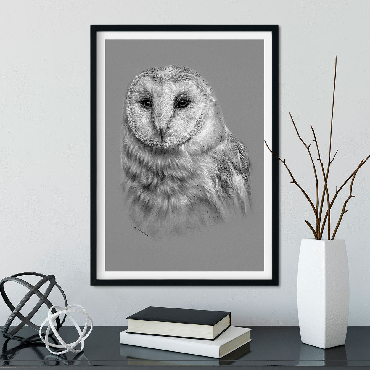 Barn Owl Wall Art Frame - The Thriving Wild