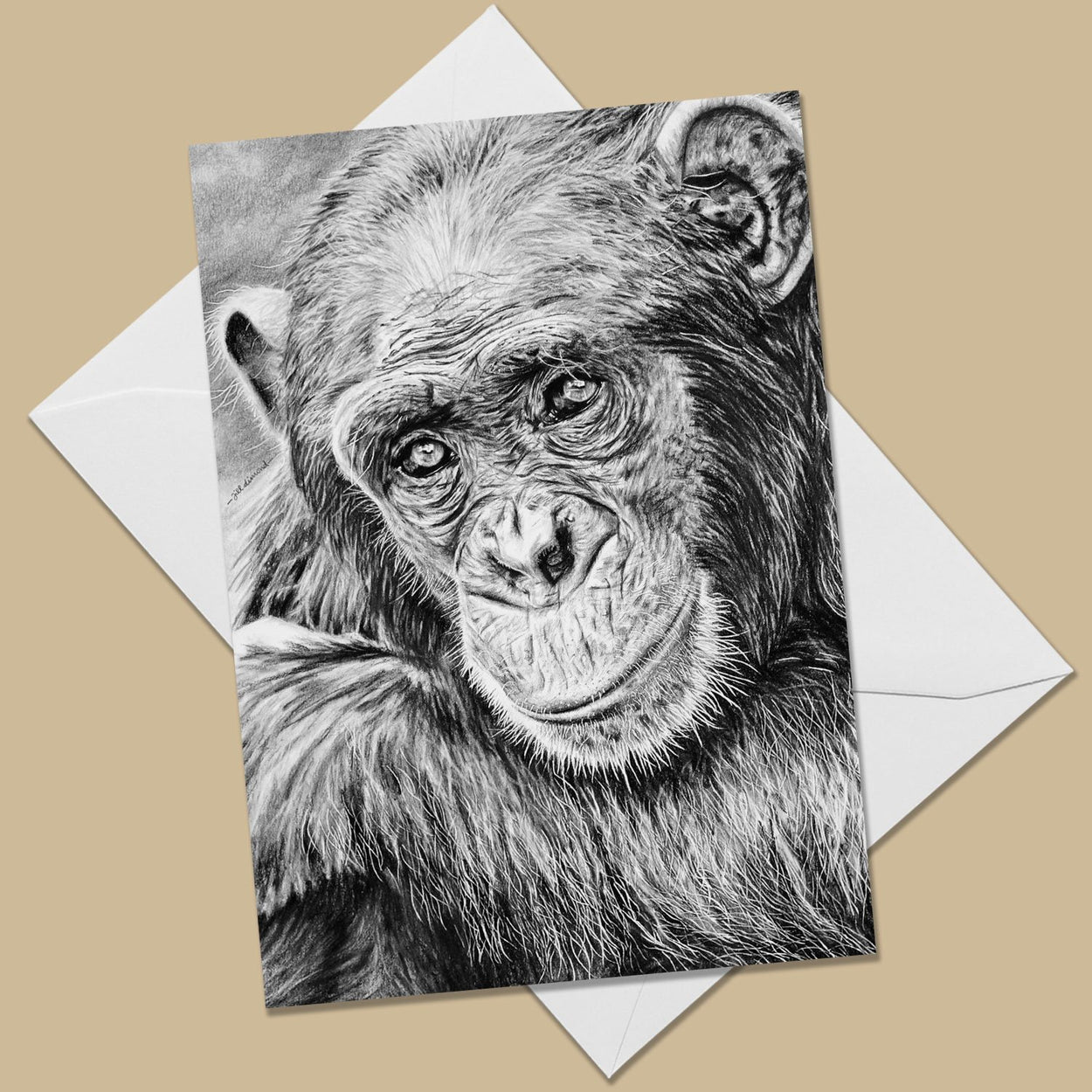 Chimpanzee Greeting Card - The Thriving Wild