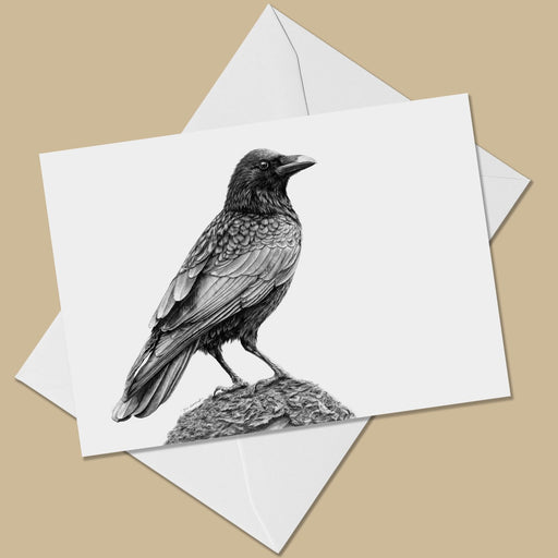 Crow Greeting Card - The Thriving Wild