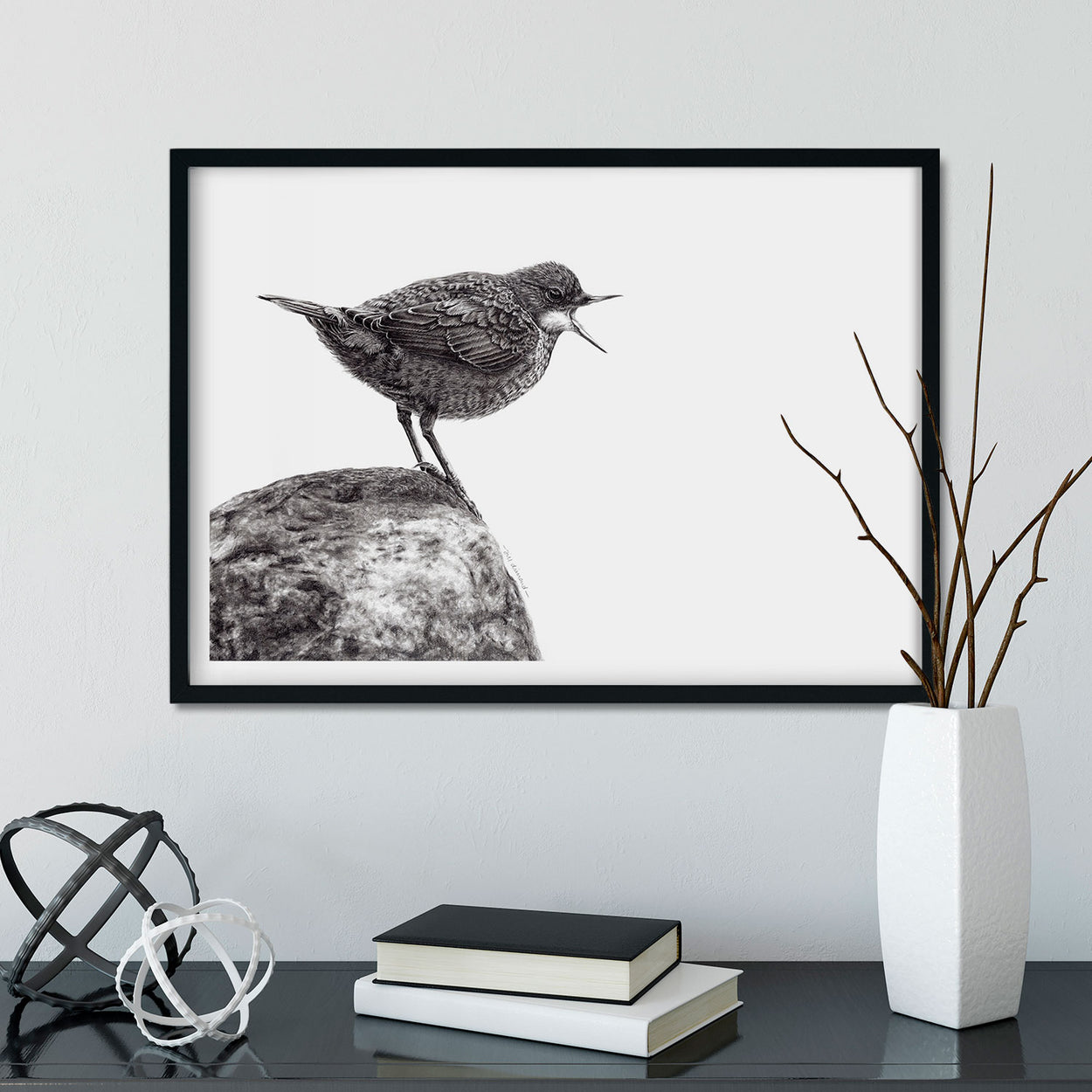 Dipper Wall Art Framed - The Thriving Wild