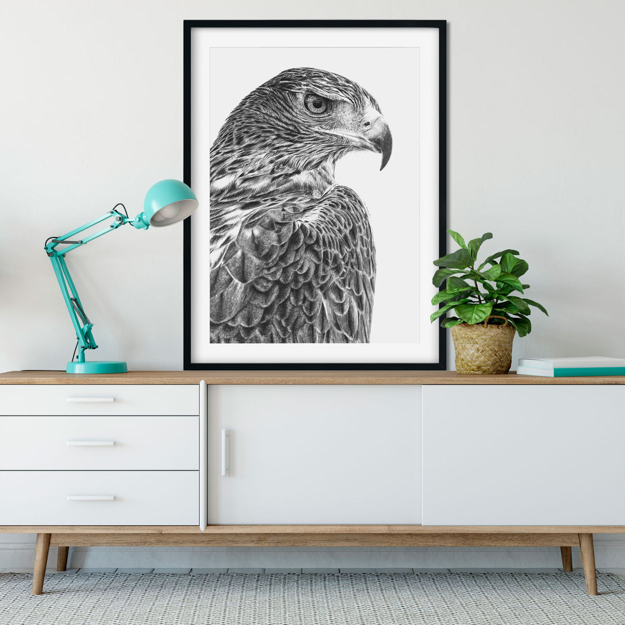 Original Golden Eagle Pencil Drawing