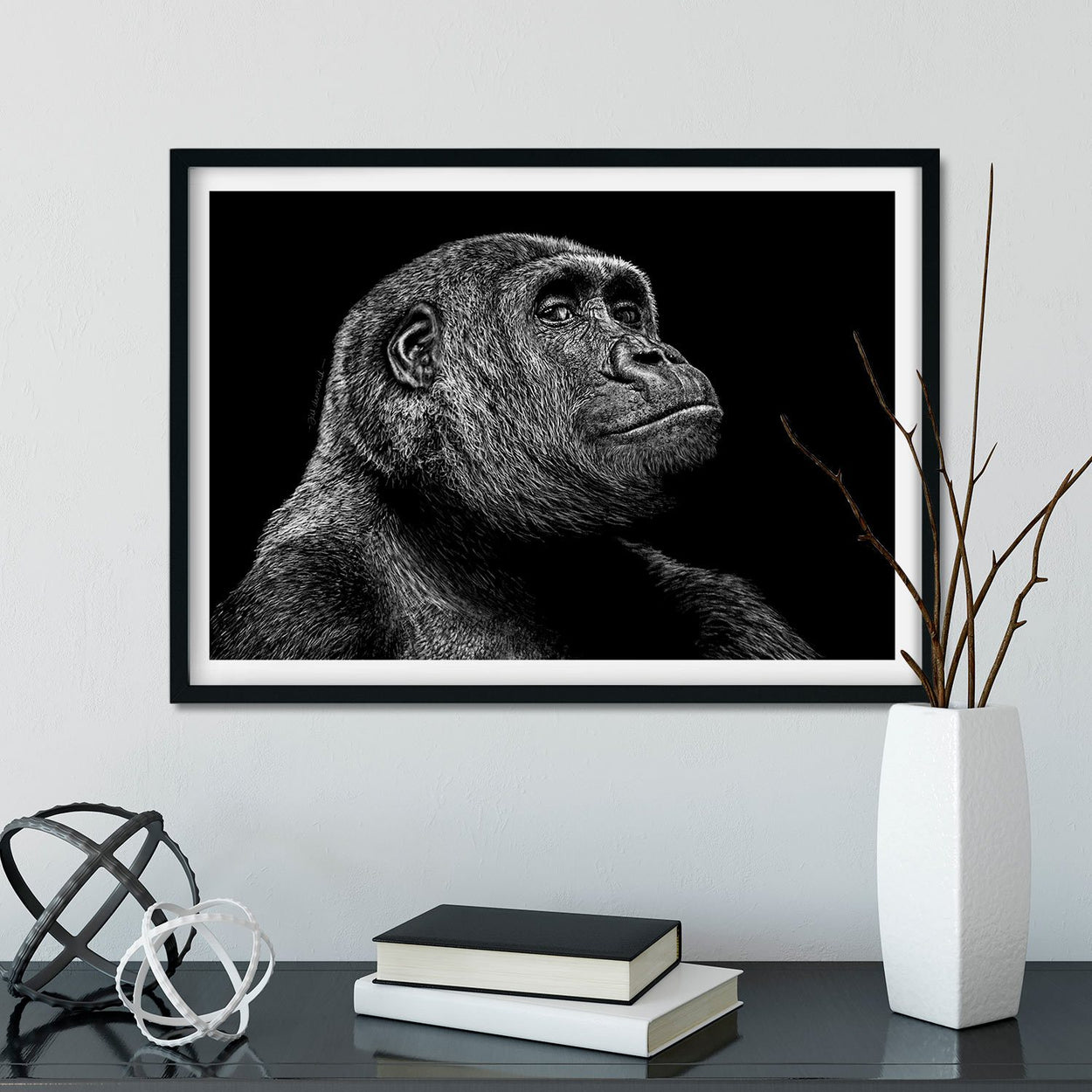 Gorilla Wall Art Frame - The Thriving Wild