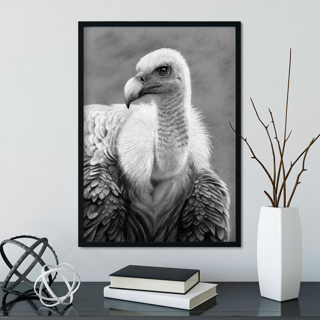 Griffon Vulture Print on Wall - The Thriving Wild - Jill Dimond