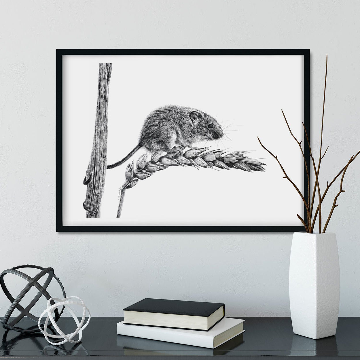 Harvest Mouse Wall Art - The Thriving Wild