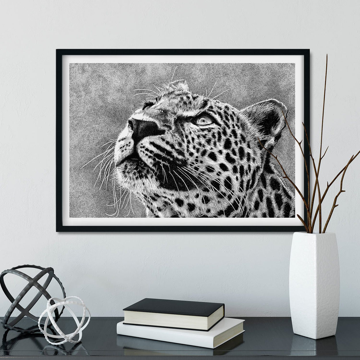 Leopard Wall Art Frame - The Thriving Wild