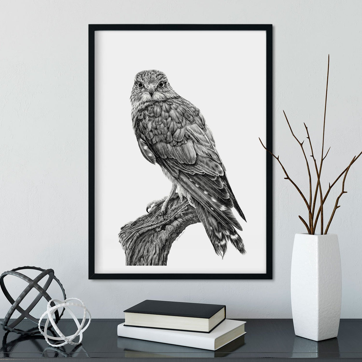 Merlin Wall Art Framed - The Thriving Wild