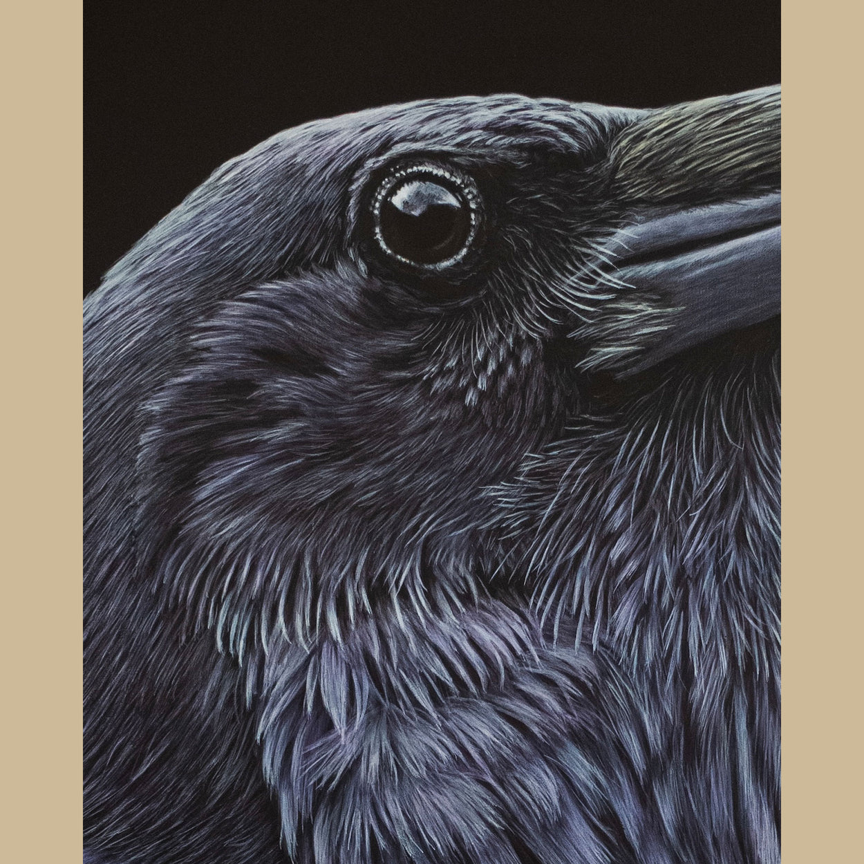 Raven Painting Close-up 1 - Jill Dimond