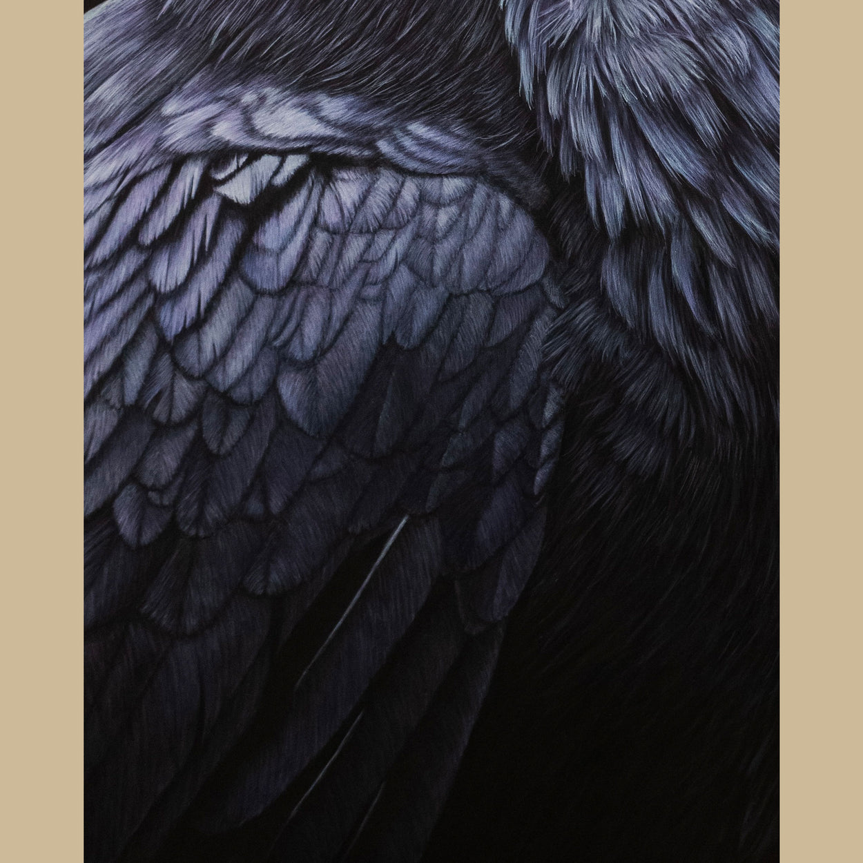 Raven Painting Close-up 2 - Jill Dimond