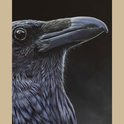 Raven Painting Close-up 3 - Jill Dimond