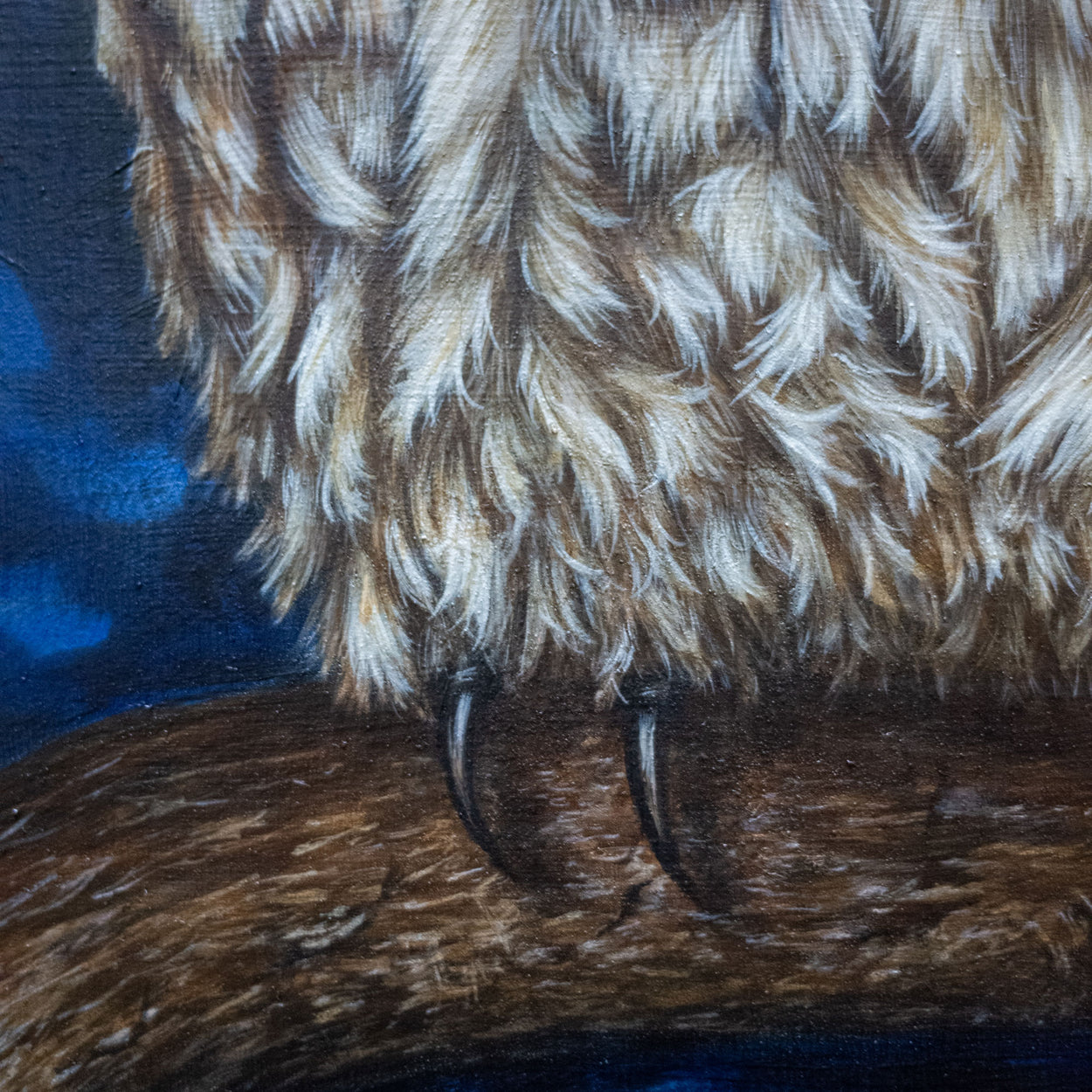 Tawny Owl Painting Close-up 3 - Jill Dimond TheThrivingWild