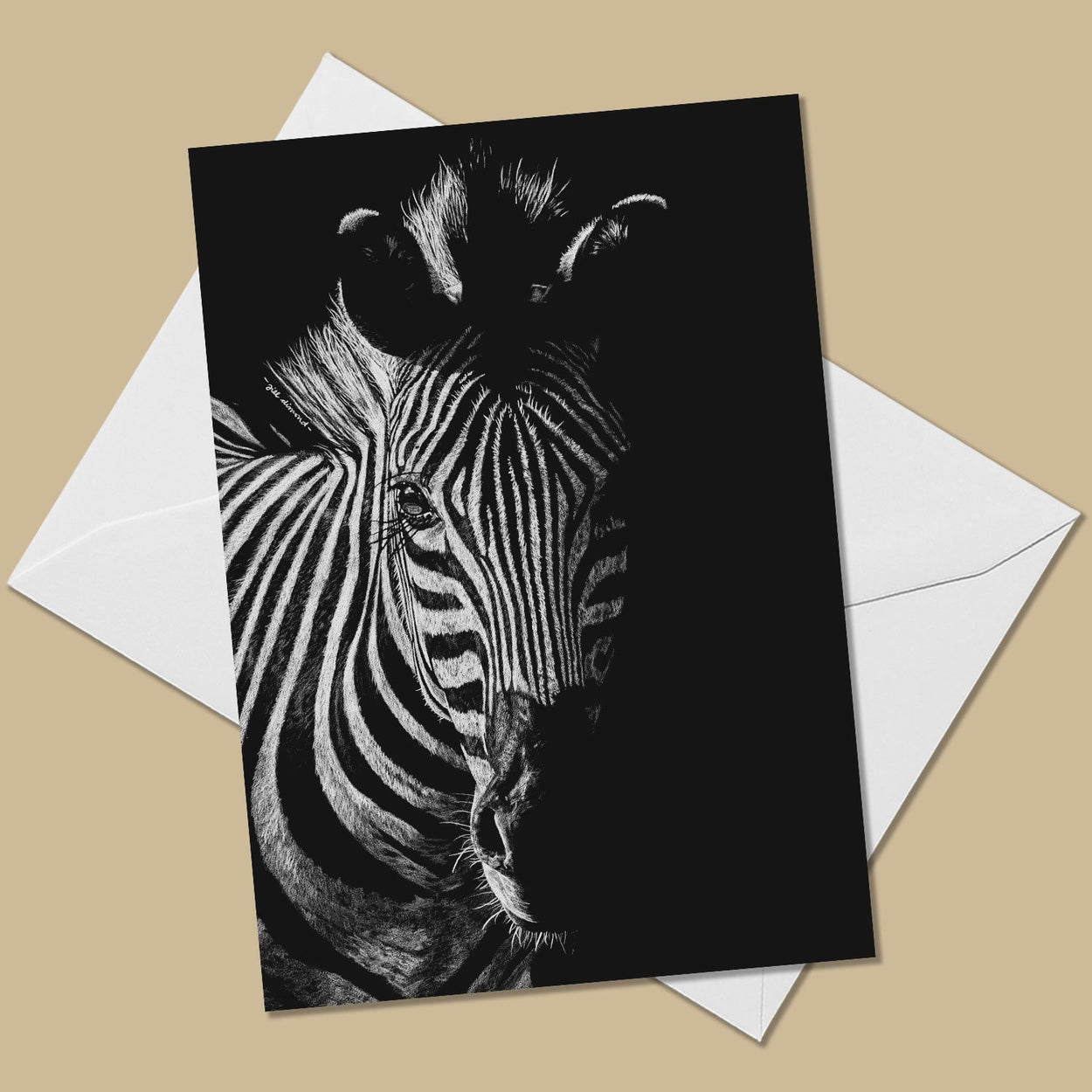 Zebra Greeting Card - The Thriving Wild