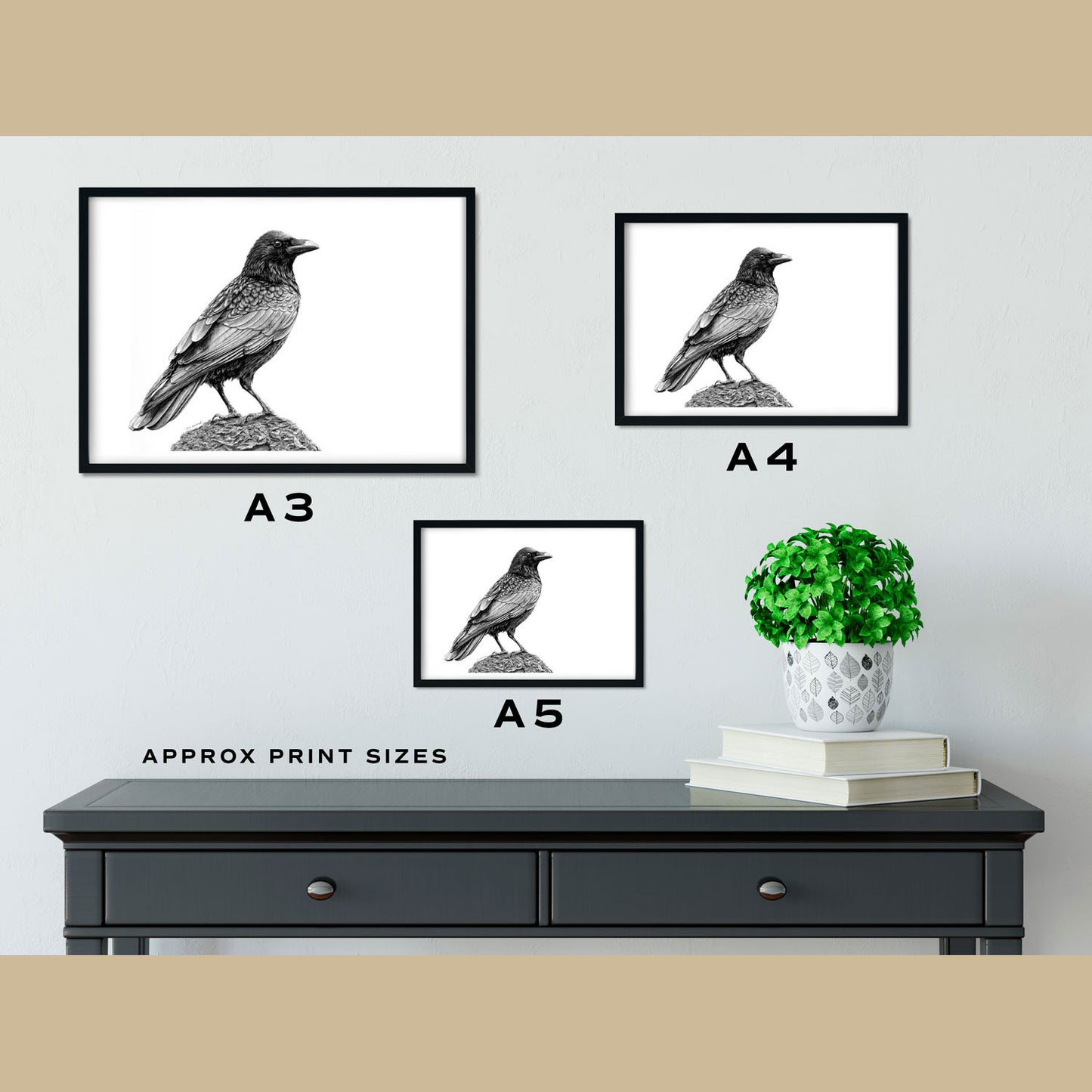 Crow Art Prints (Corvus Corone)